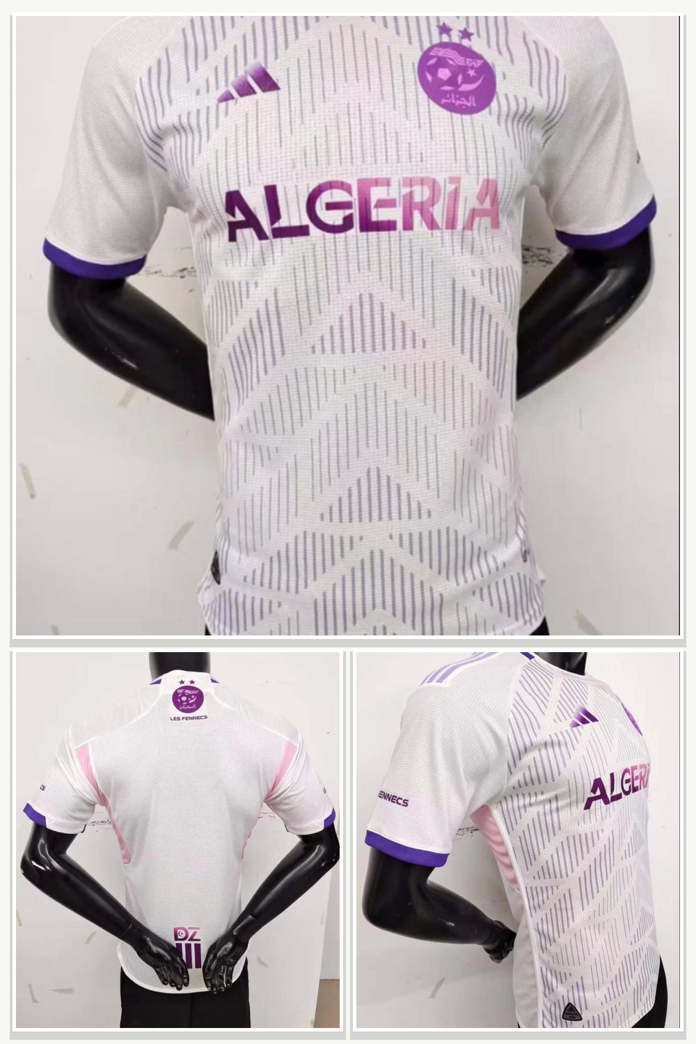 Football Jersey in White & Purple