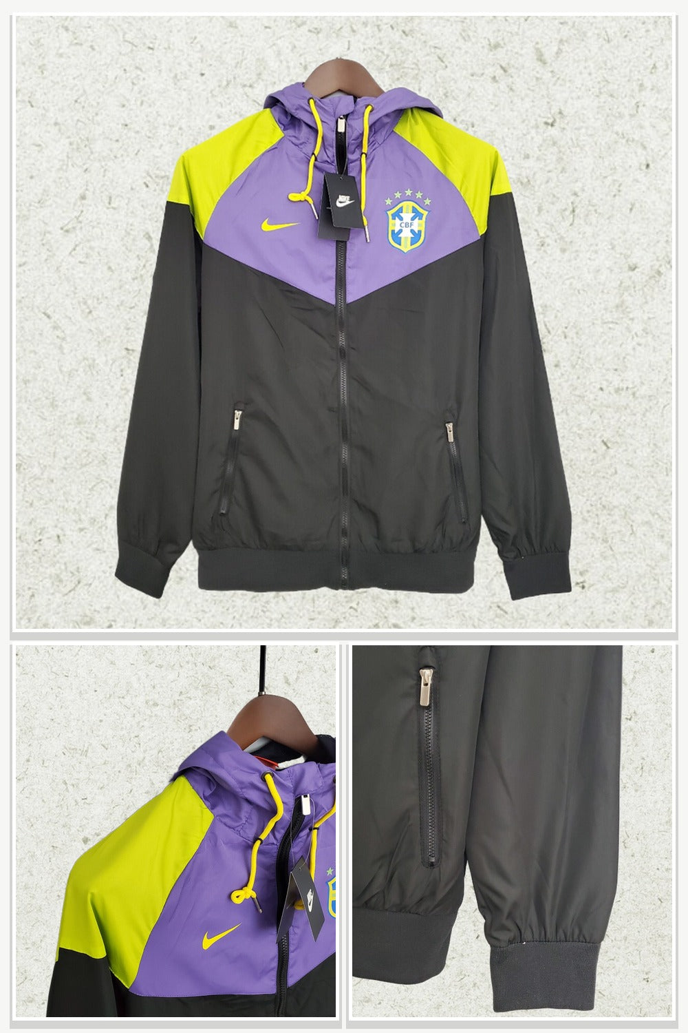 Football Jersey in Purple & Black