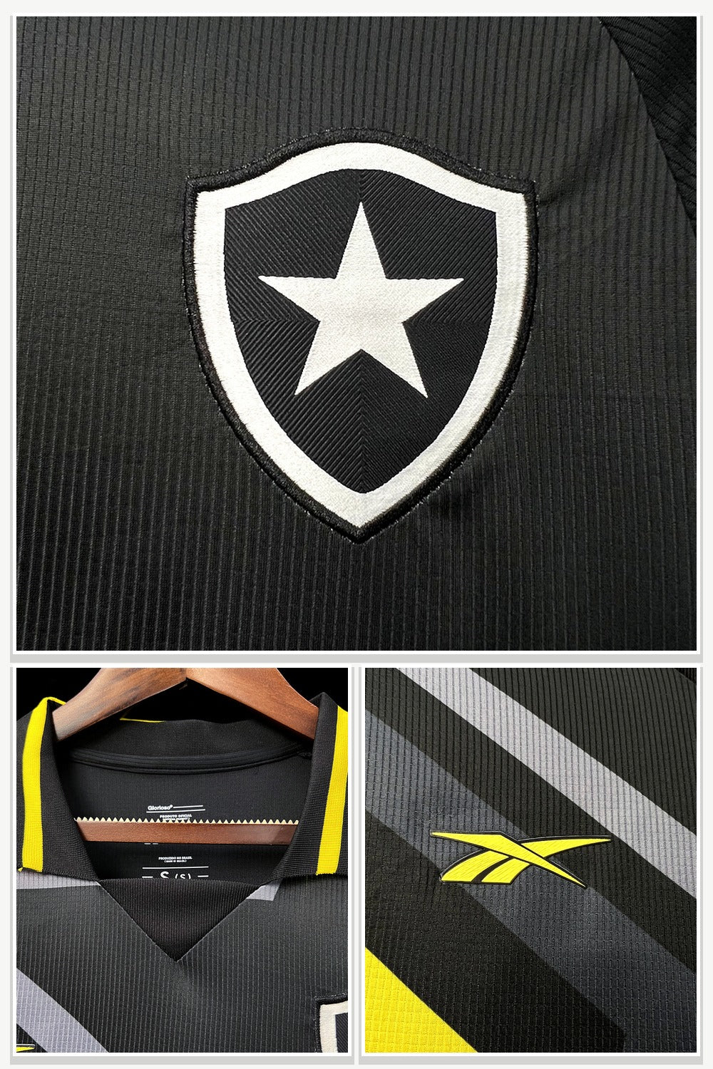 Football Jersey in Black & Yellow
