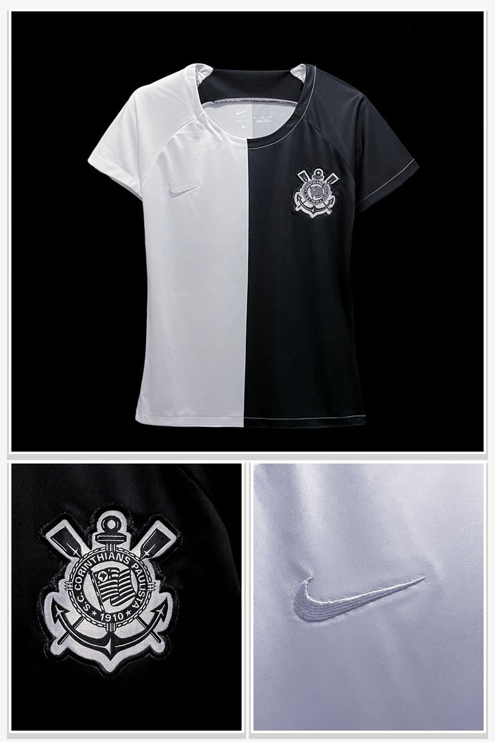 Football Jersey in Black & White