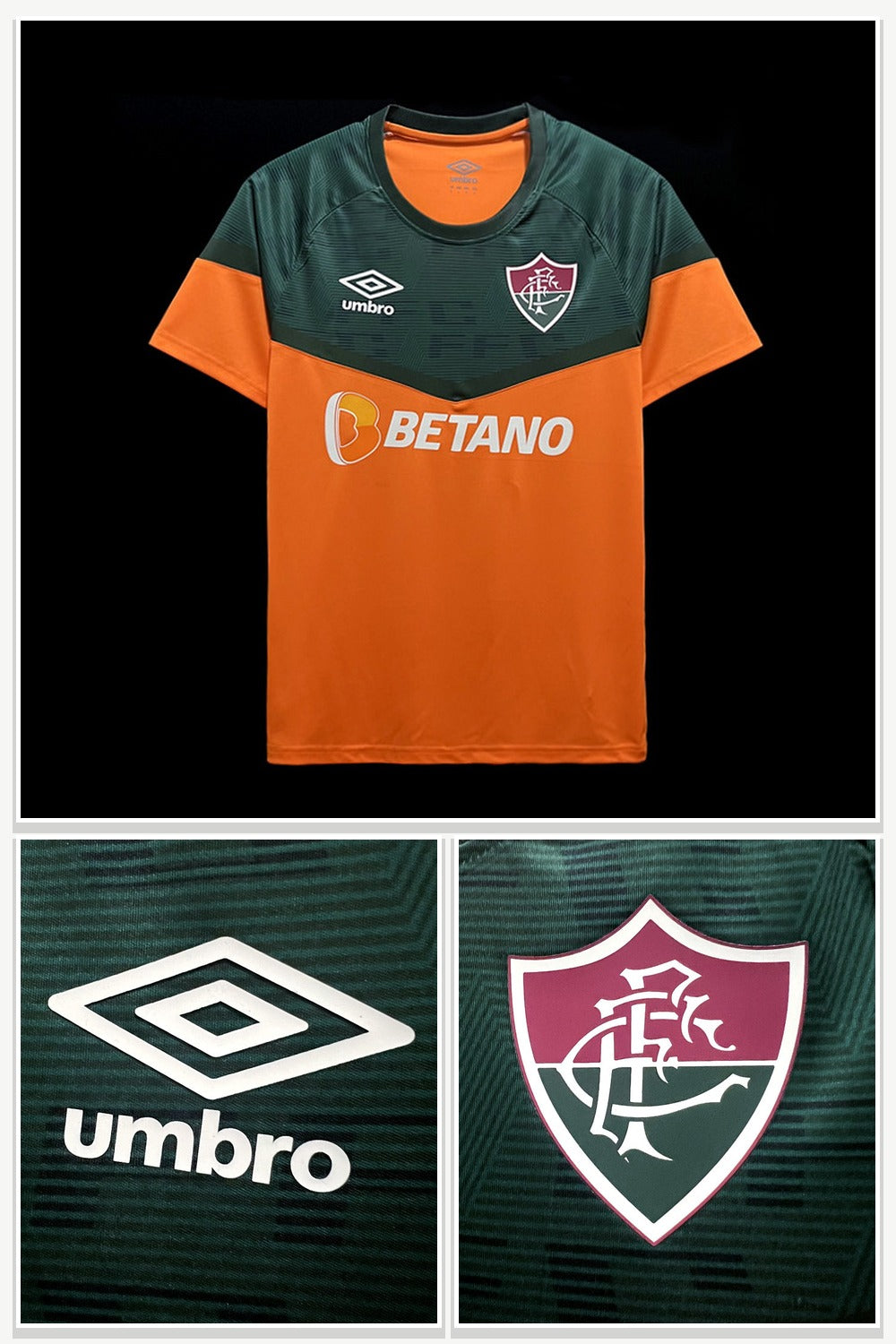 Football Jersey in Orange & Green