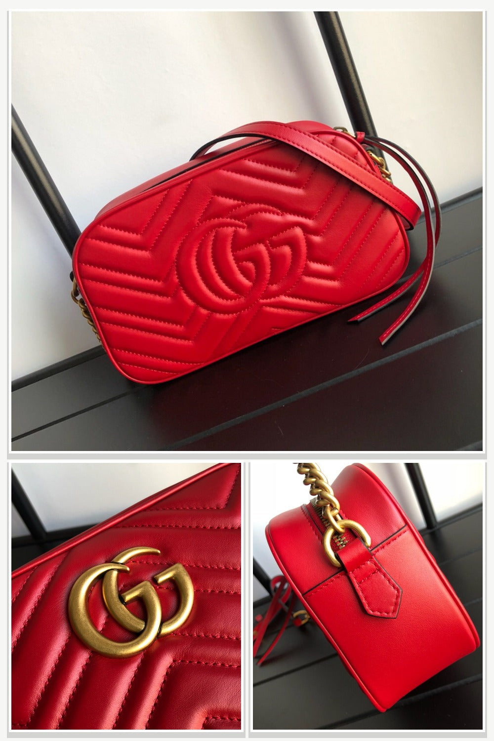 Shoulder Bag in Red