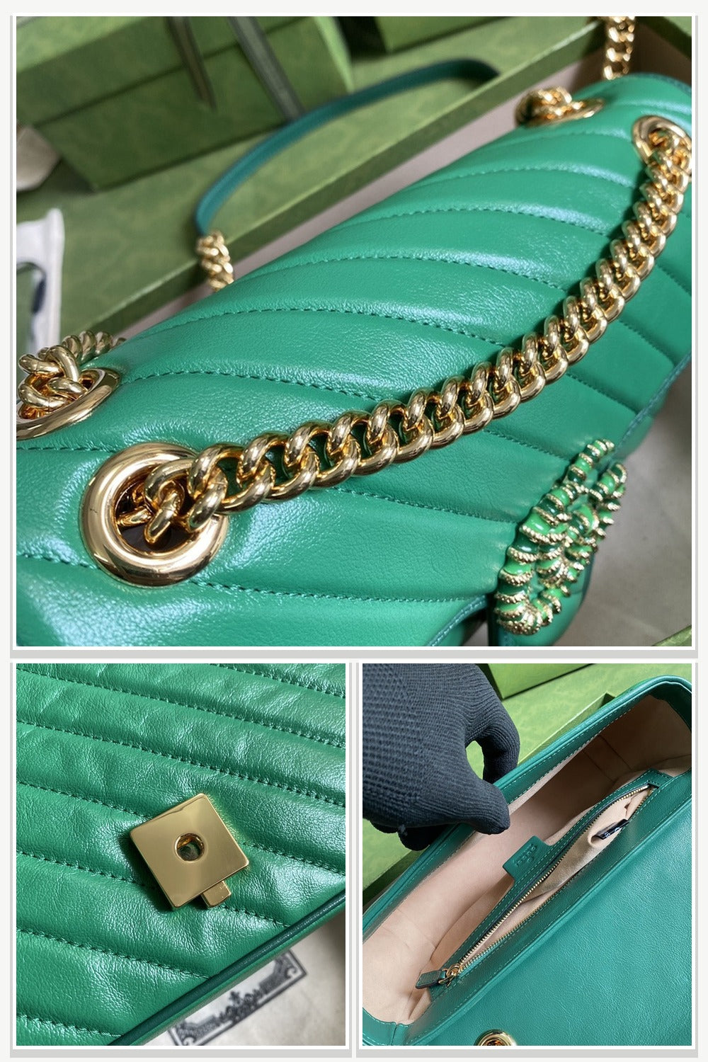 Shoulder Bag in Green