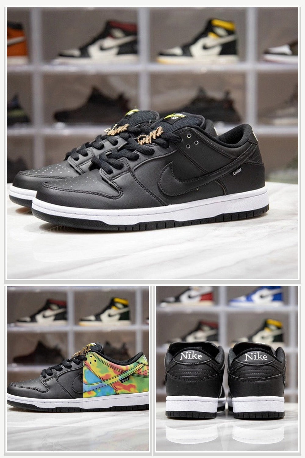 Low-Top Sneakers in Black, Style CZ5123-001