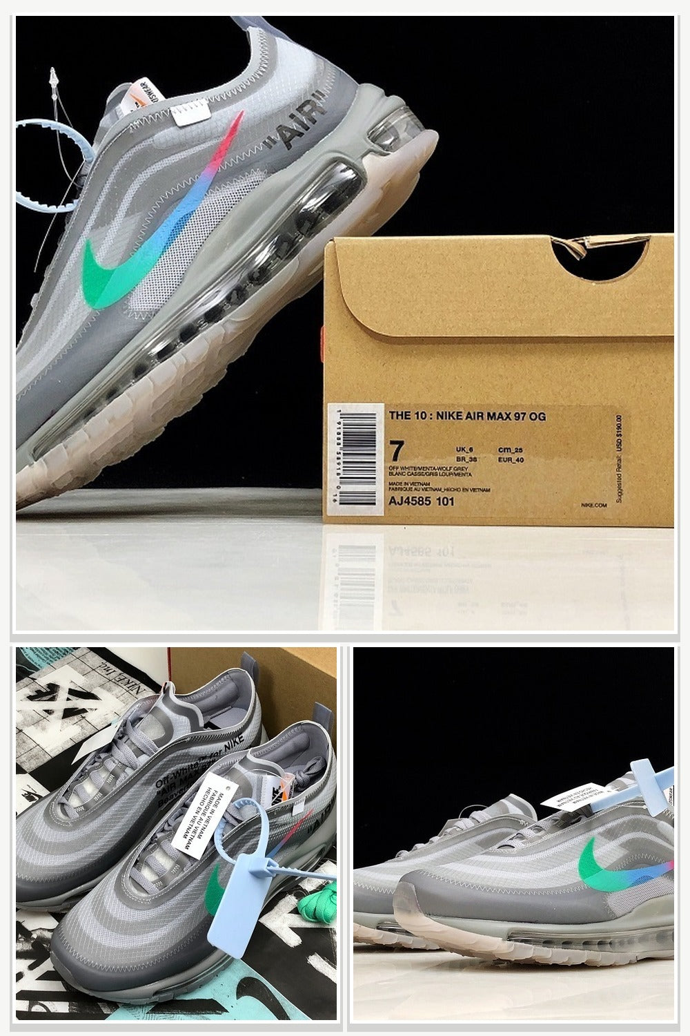 Sneakers in White & Grey, Style AJ4585-101