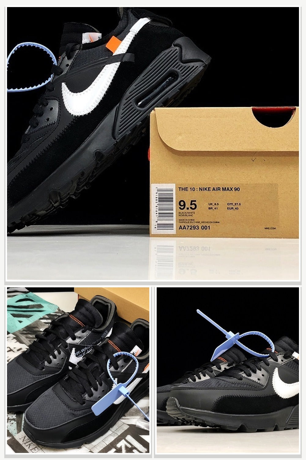 Sneakers in White & Black, Style AA7293-001