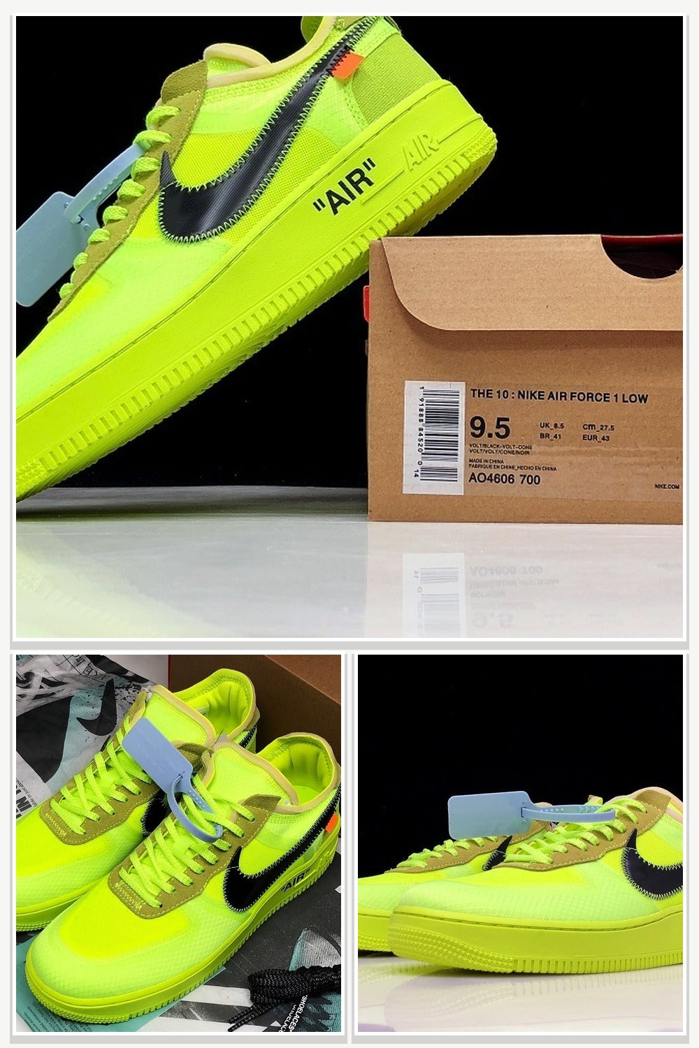 Low-Top Sneakers in Black, Style AO4606-700