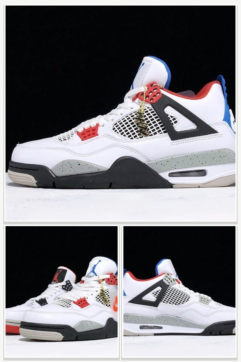 Sneakers in White & Blue & Red, Style CI1184-146