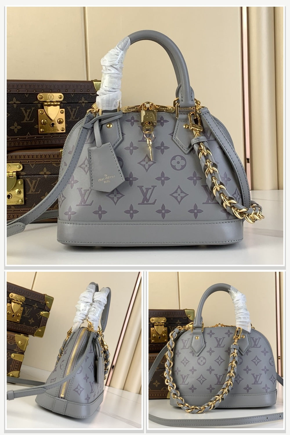 Bag in Silver & Grey