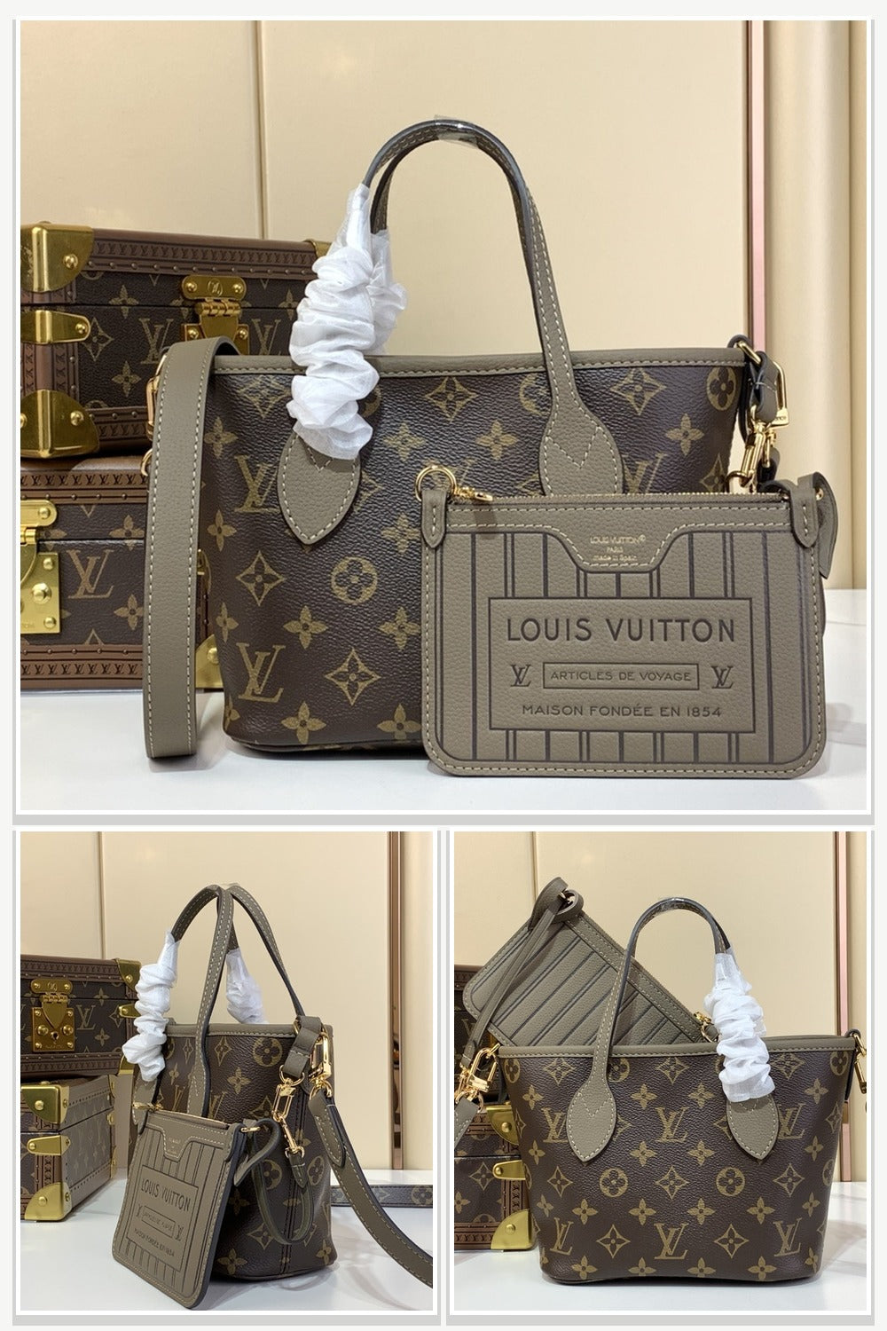 Bag in Grey & Green