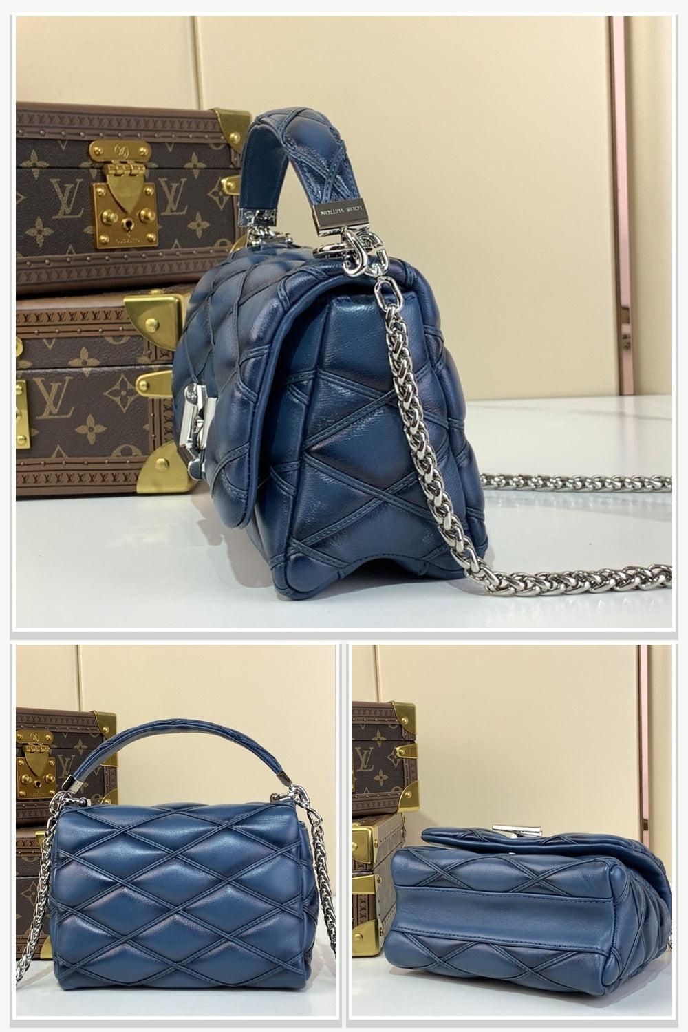 Bag in Black & White & Blue