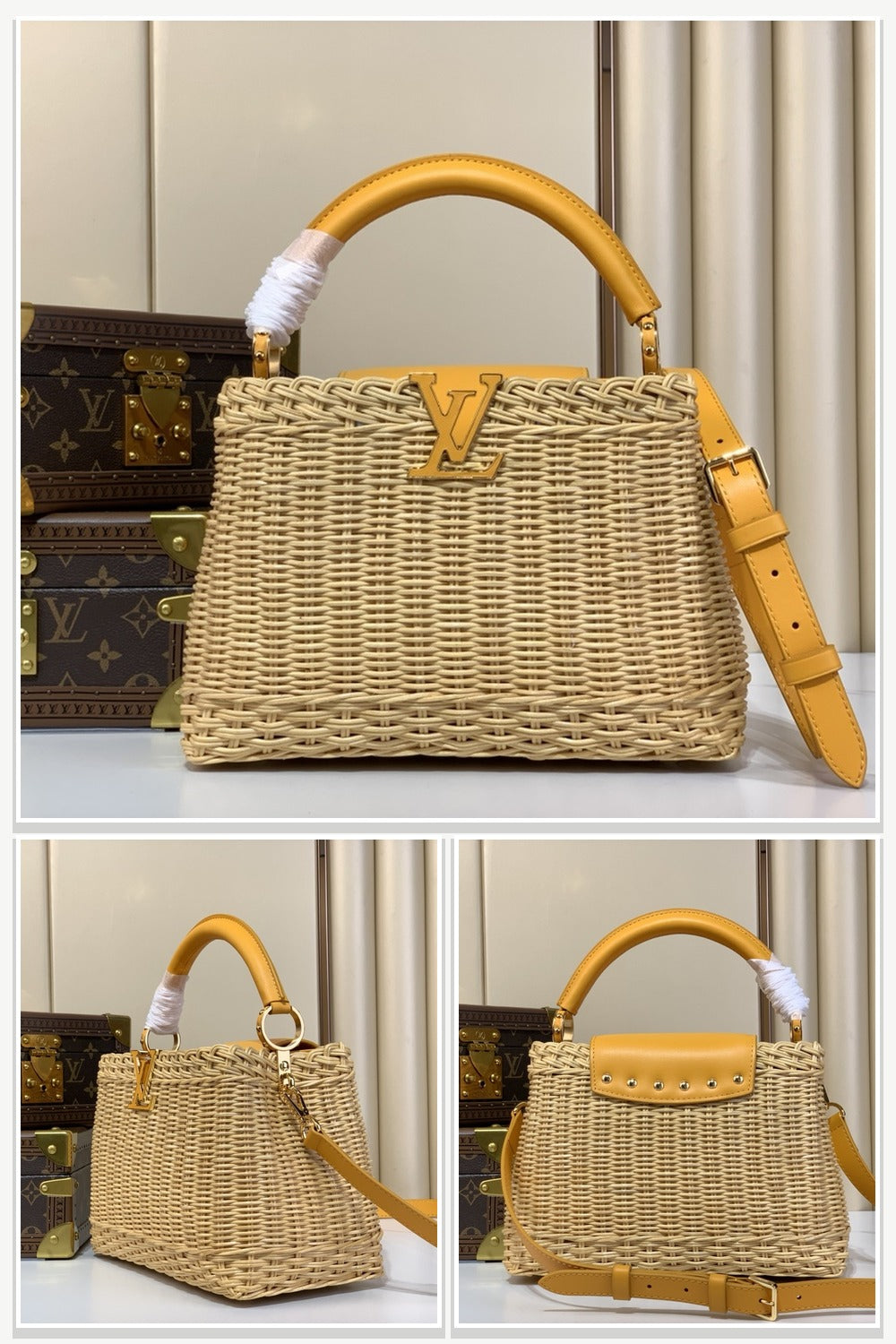 Bag in Brown & Yellow