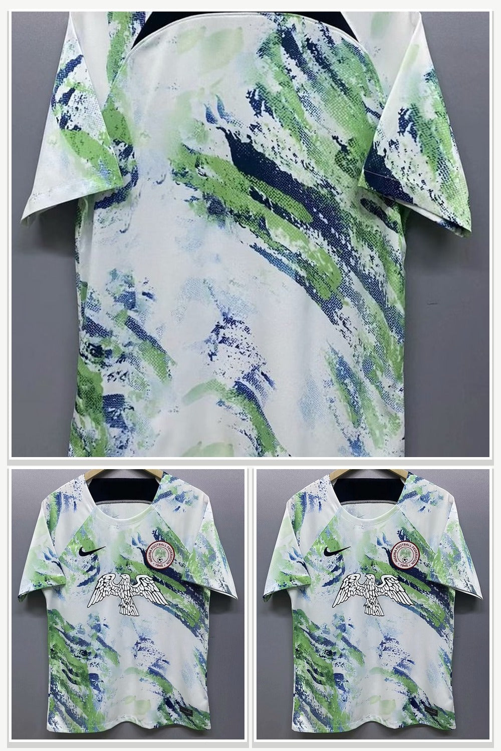 Football Jersey in Green & White