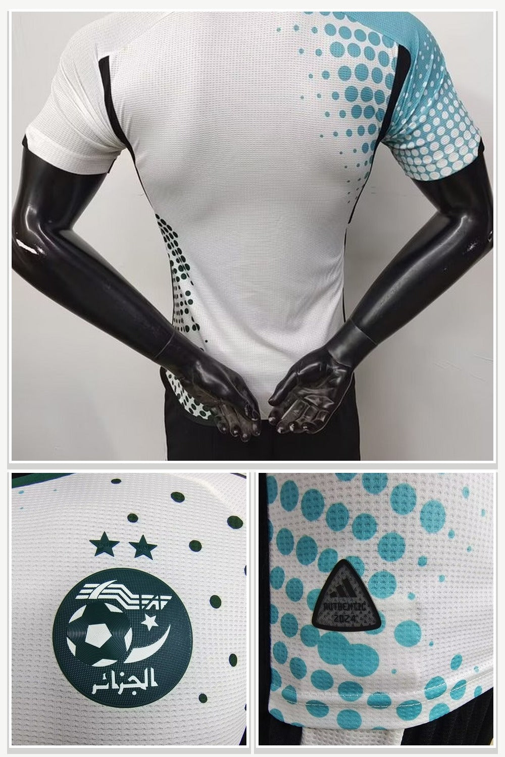 Football Jersey in White & Green