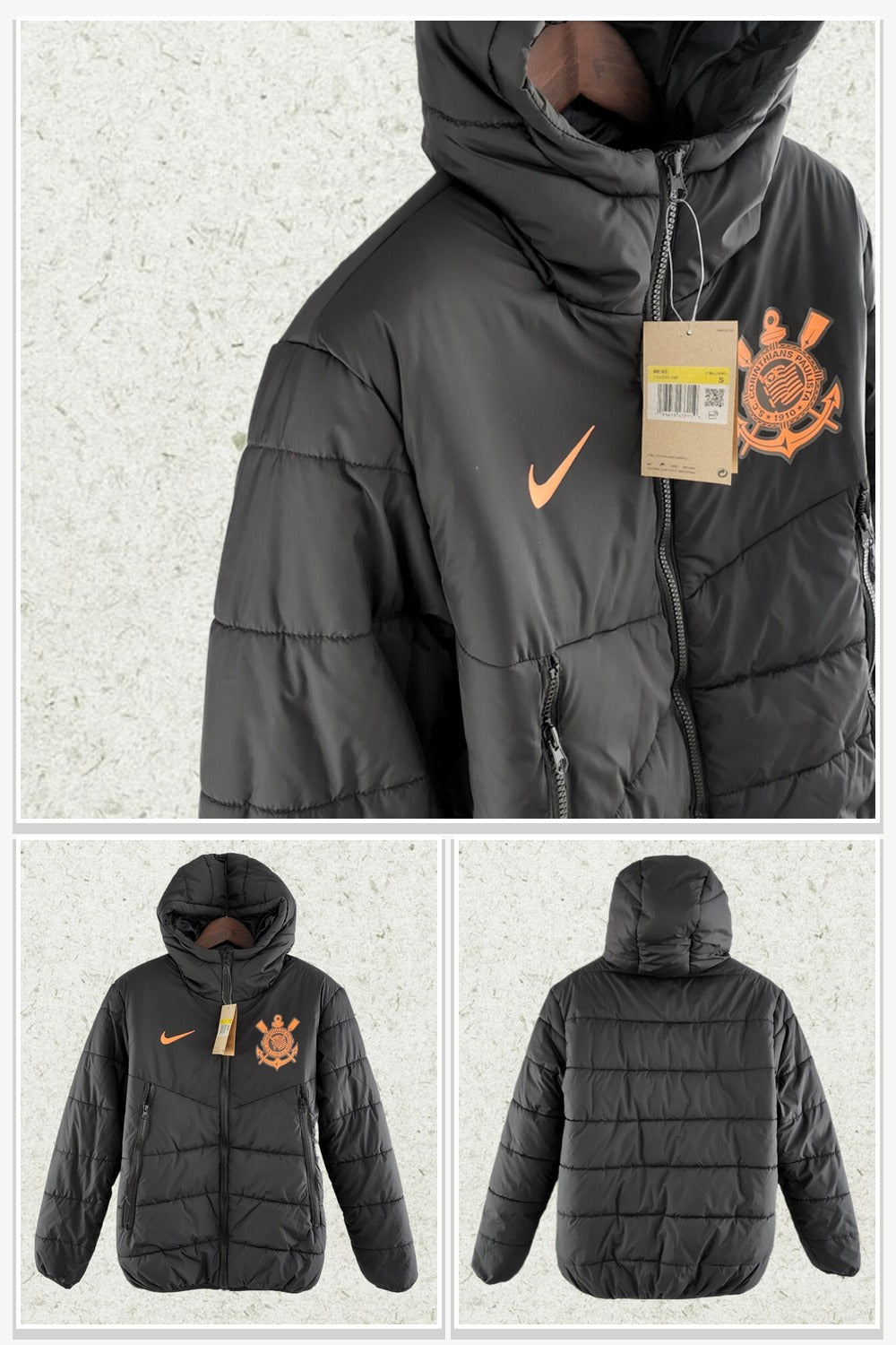 Football Jersey in Black & Orange