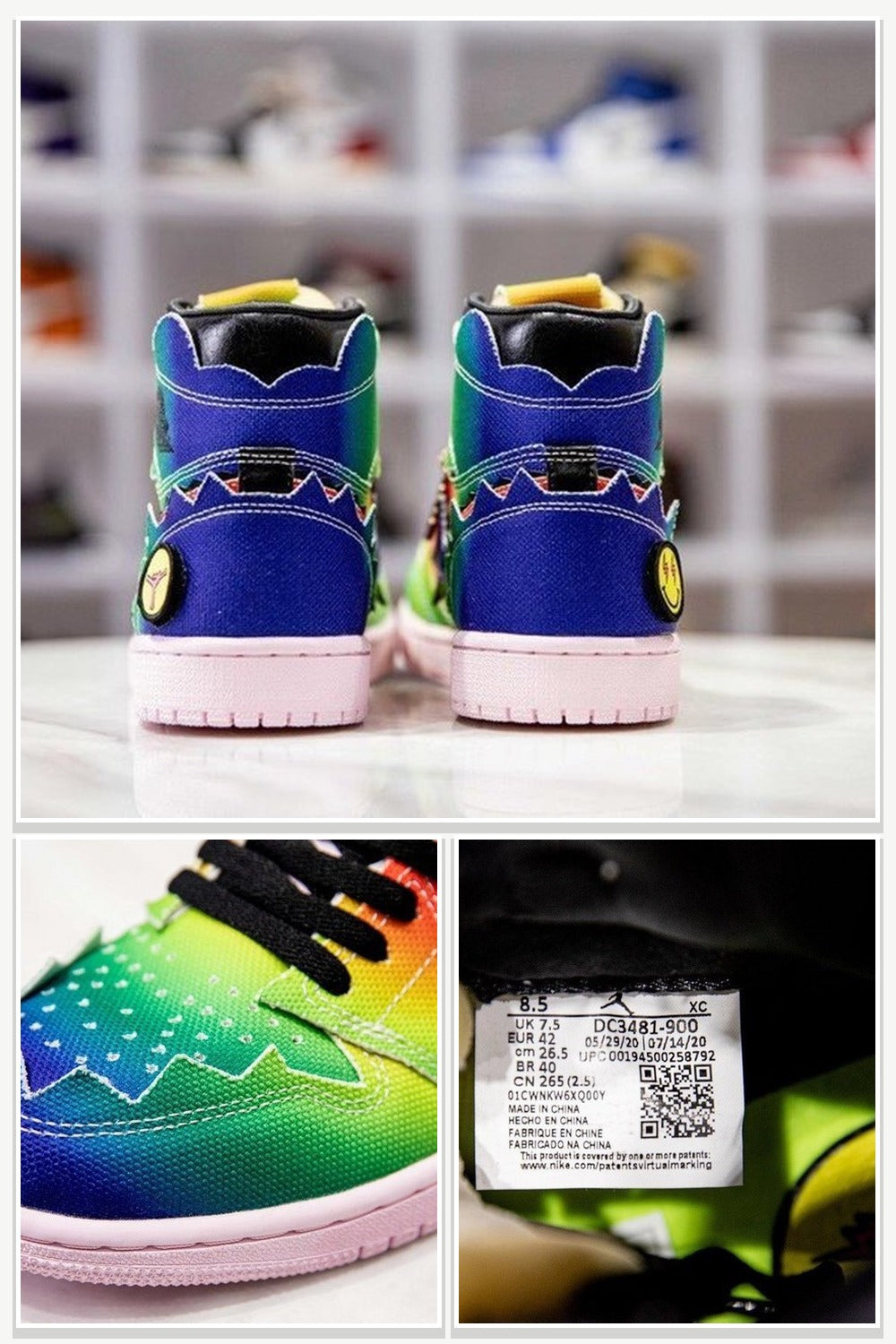 High-Top Sneakers, Style DC3481-900