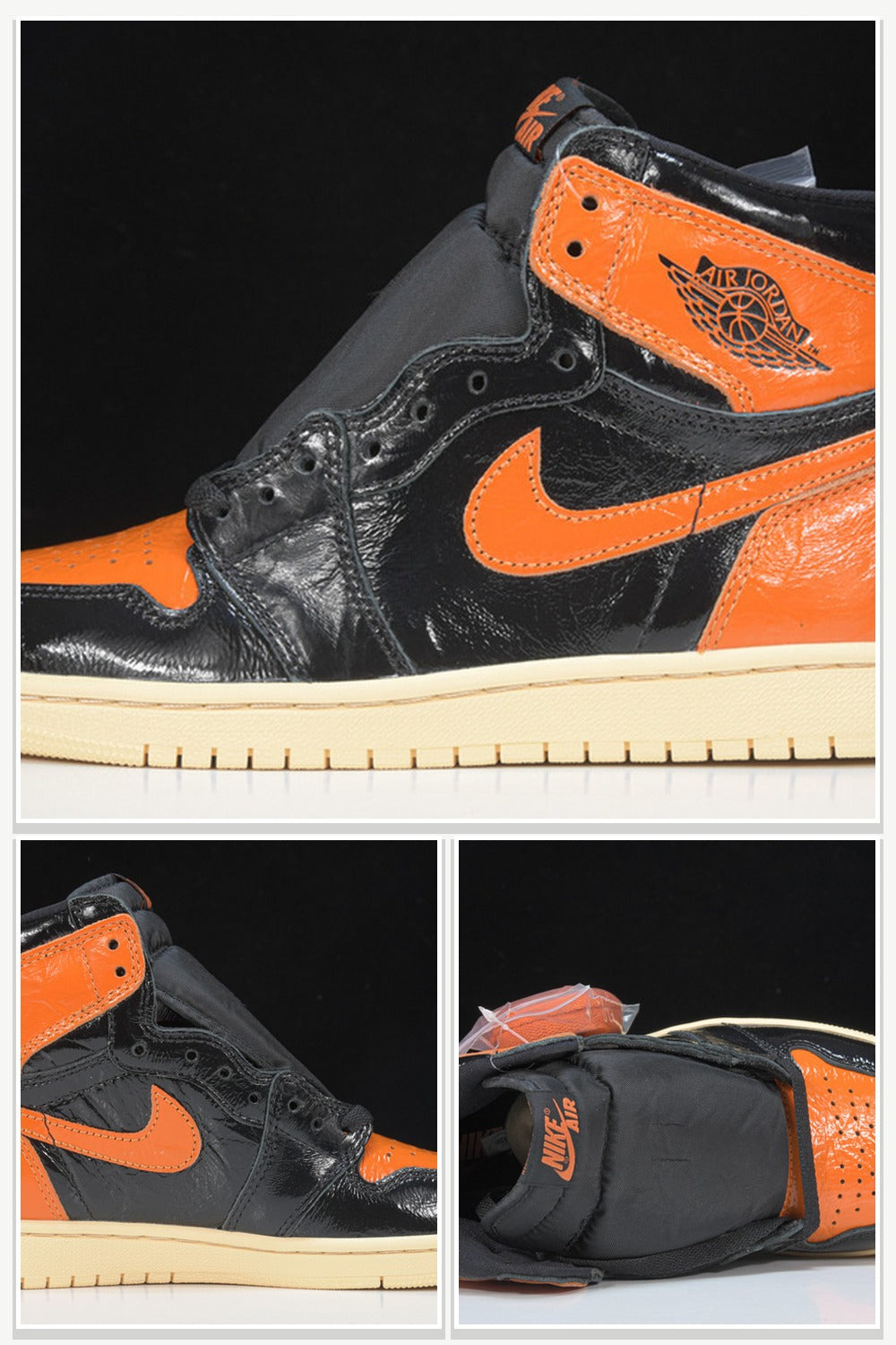 High-Top Sneakers in Red & Black & Orange