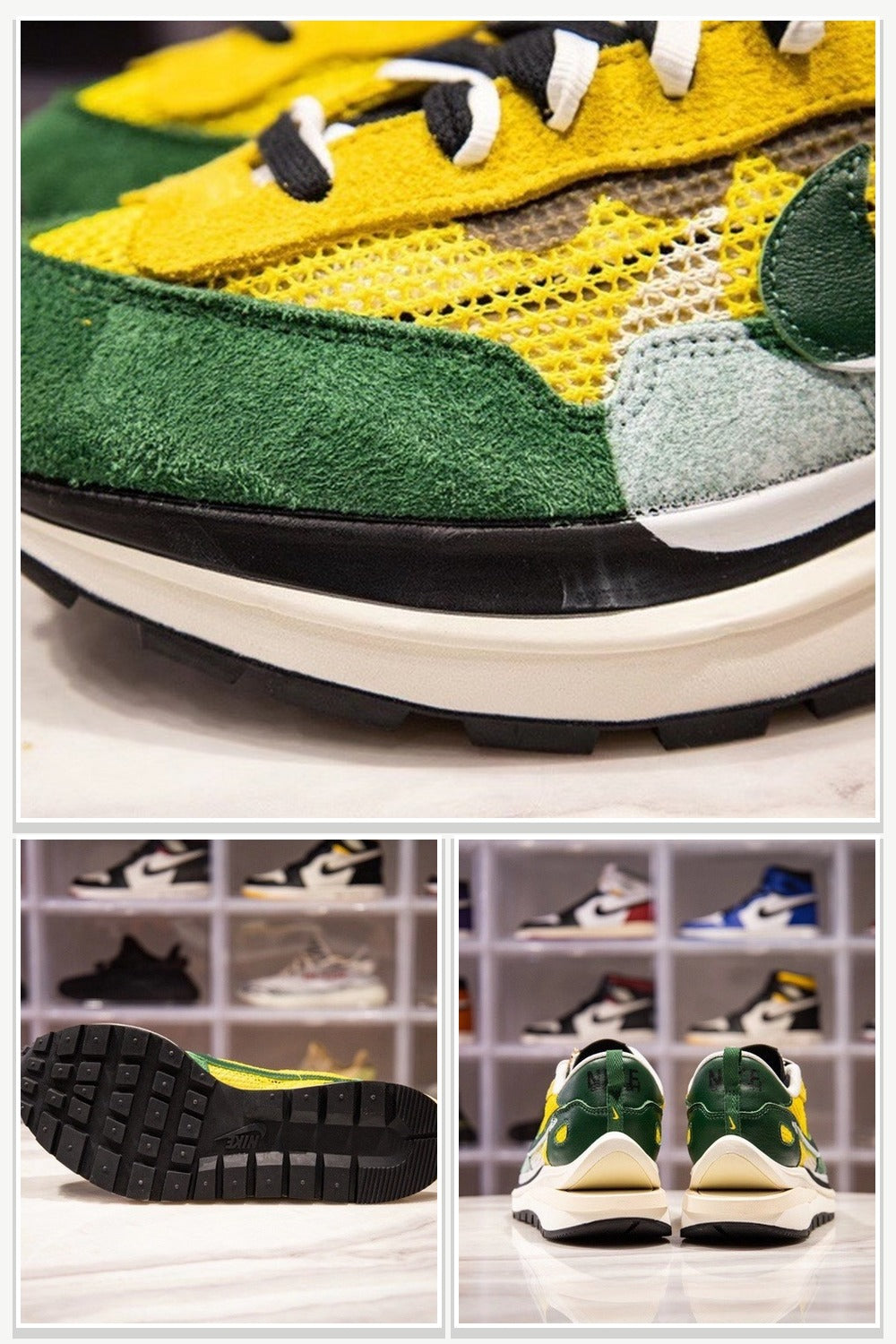 Low-Top Sneakers in Yellow & Green & Sail, Style CV1363-700
