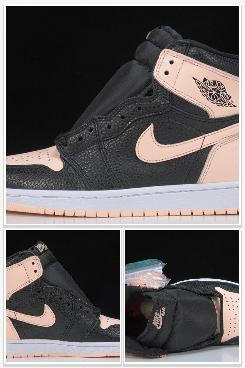 High-Top Sneakers in Black & White