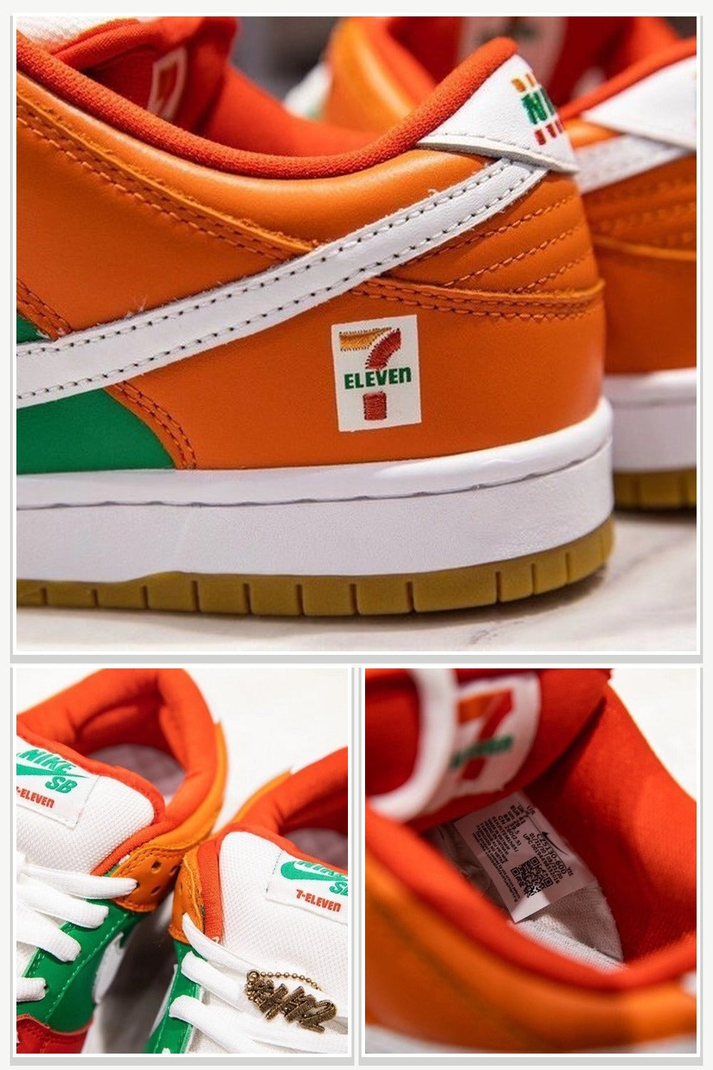 Low-Top Sneakers in Orange & Green, Style CZ5130-600