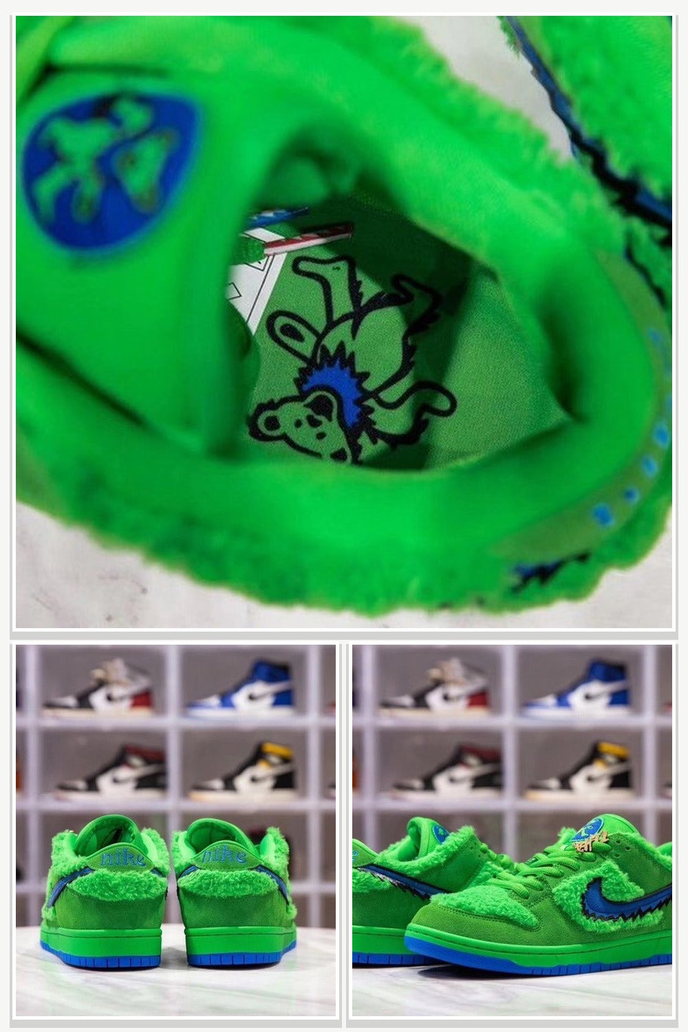 Low-Top Sneakers in Green, Style CJ5378-300