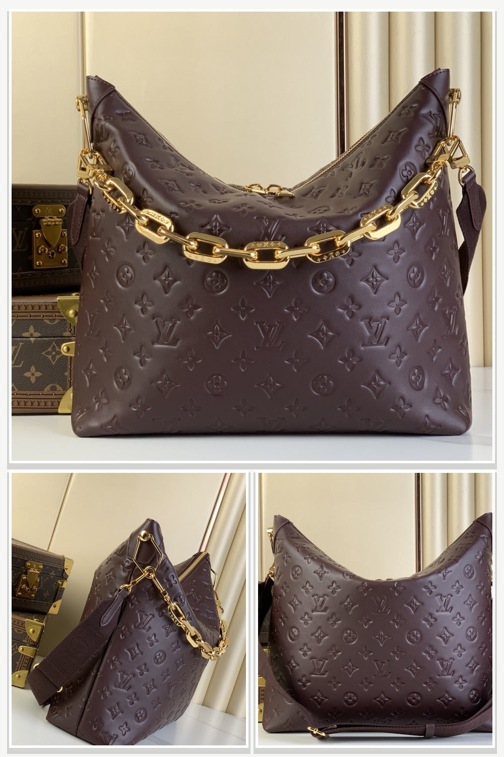 Bag in Grey & Brown & Black